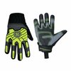 Ge High-Vis Impact Resistant Work Gloves, TPR, L GG417LC